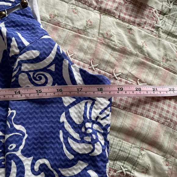 GUC 🩵LILLY PULITZER Blue/White dress - 14 - Picture 8 of 10